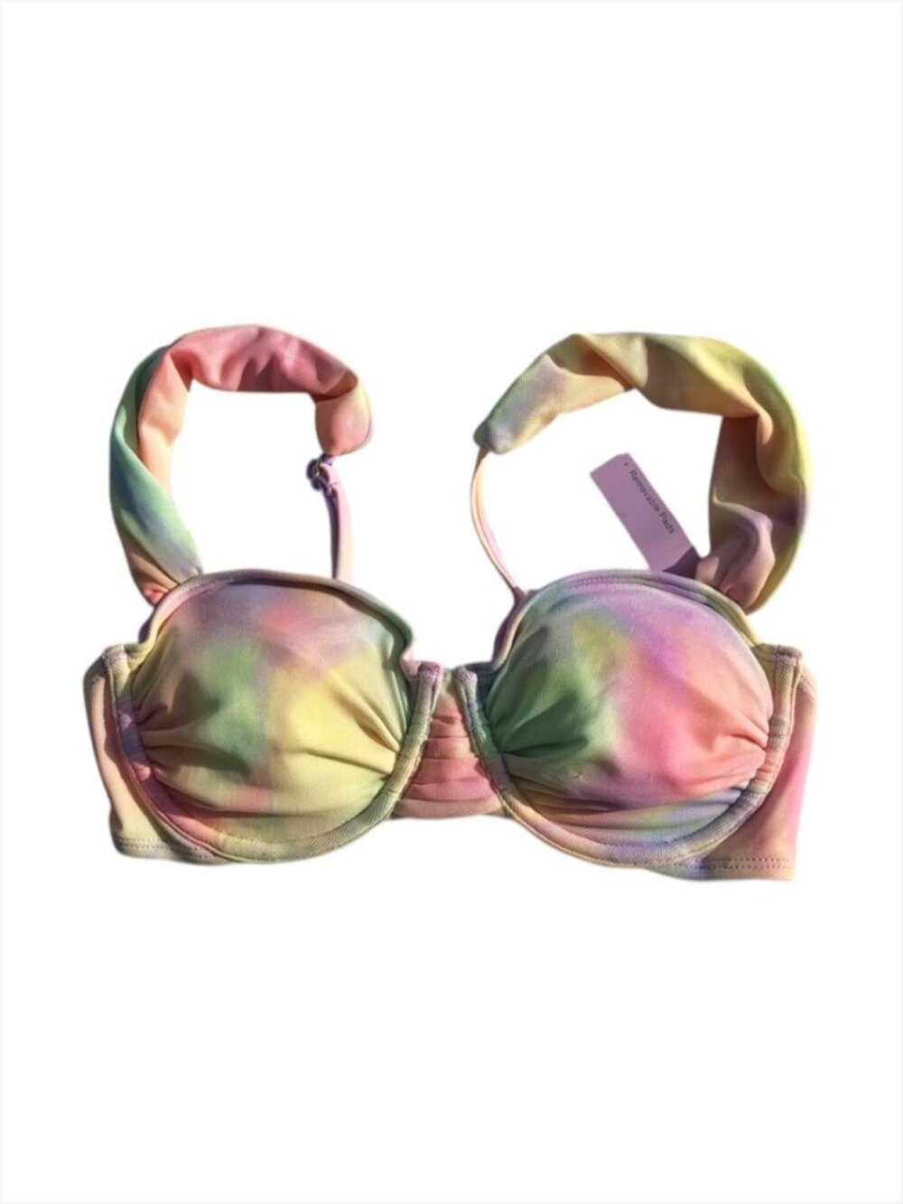 Wild Fable Women’s Pastel Tie Dye Bikini Top, XS